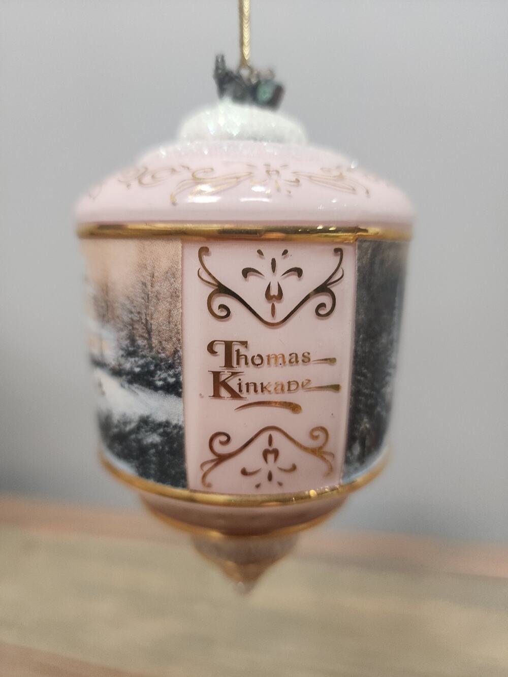 Thomas Kinkade Bradford Edition Heirloom Glass Ornament Victorian Christmas II